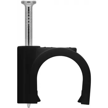 Goobay kabelio segtukas 14 mm, juodas (64685)