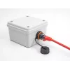 DeLOCK 88145 RJ45 į RJ45 Cat.6A juodas tinklo jungiklis su IP68 apsauga