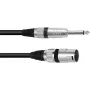 XLR į 6,3 mm mono adapterio laidas Omnitronic 3022519B — 1× XLR 3 kontaktų į 1× 6,3 mm mono, 2 m