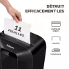 Fellowes Powershred LX70 kryžminio pjovimo dokumentų smulkintuvas (juodas, 18 l, 11 lapų, 4x40 mm)