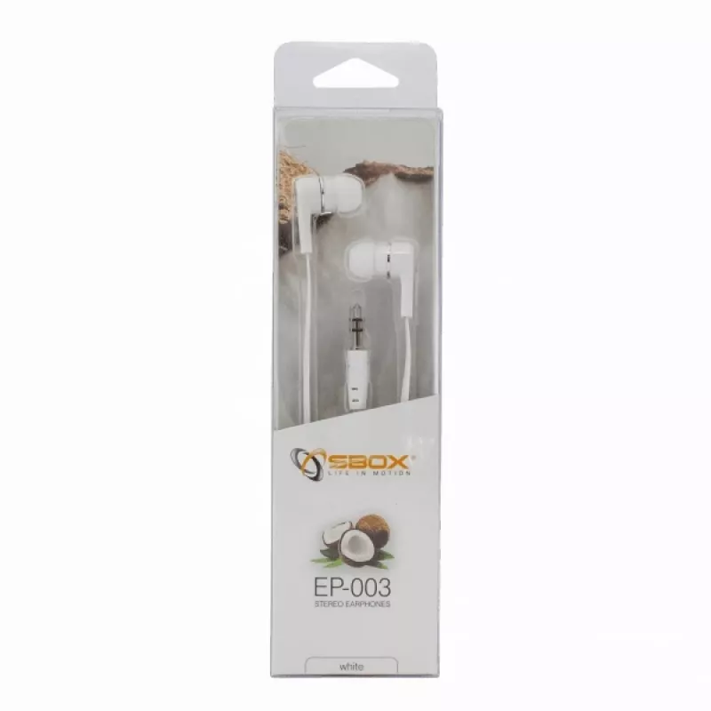 Ausinės Sbox EP-003W White