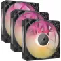 Corsair iCUE LINK RX120 MAX ARGB 120mm korpuso ventiliatoriai 3 vnt. komplektas juodi