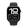 Apple Watch Series 10 GPS 46 mm Jet Black Aliuminio korpusas su juodu sportiniu dirželiu - M/L