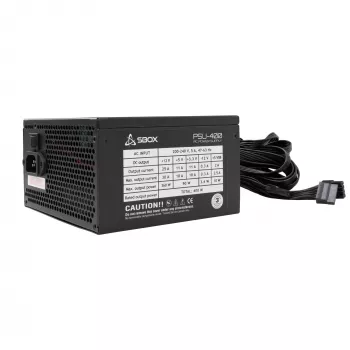 ATX maitinimo blokas SBOX PSU-400-2 400W, juodas