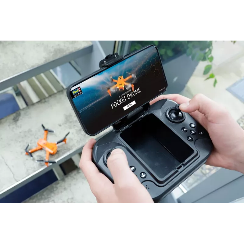 RC kvadrokopteris REVELL Pocket Drone 23810 – 2,4 GHz, 4 kanalų nuotolinis valdymas