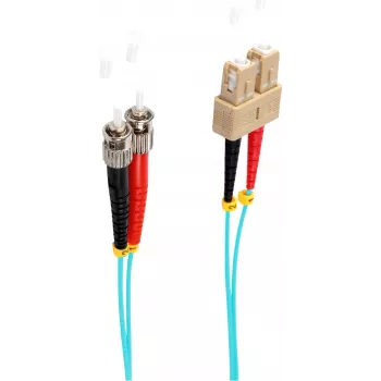 shiverpeaks BS77913/3 Skaidulinis optinis kabelis 3 m SC ST OM3 Akvamarino spalva