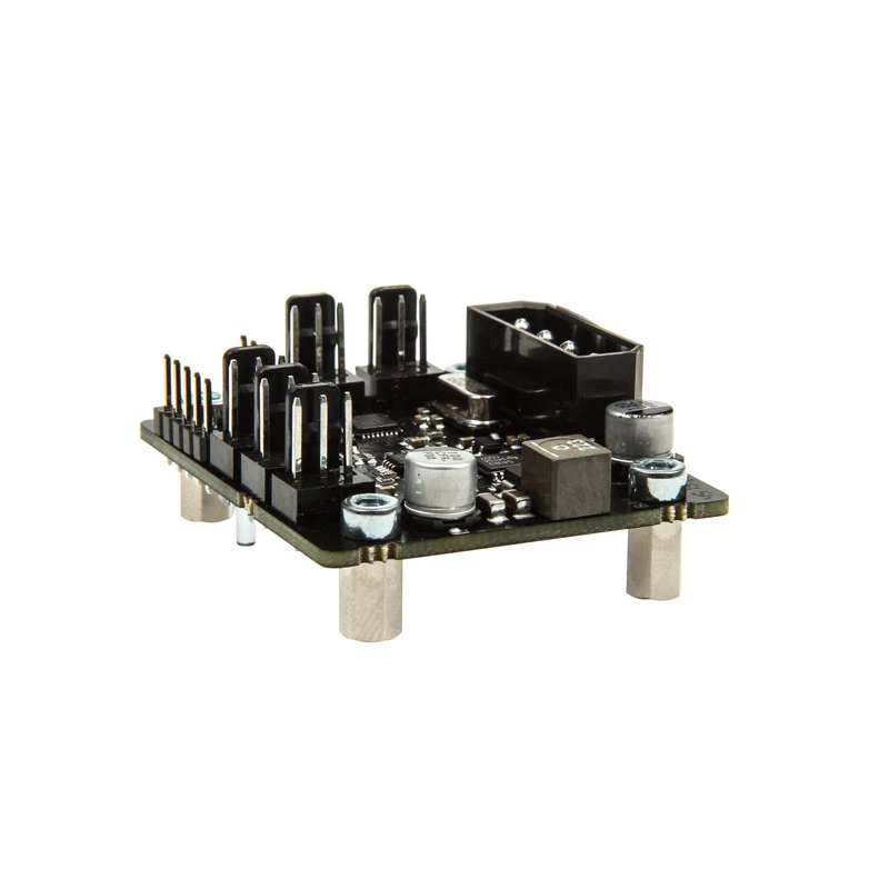Ventiliatorių valdiklis Aqua-Computer 53166 Poweradjust 3 – juodas kompiuterio aušinimo sistemos priedas