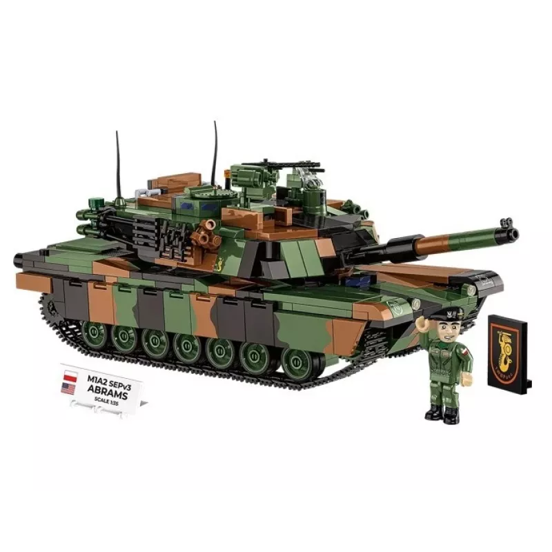 Konstruktorius Cobi M1A2 SEPV3 Abrams su 1065 kaladėlių