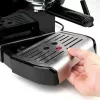 Espresso aparatas Black & Decker BXCO1200E – 1200 W, 15 bar, 1,2 L vandens bakelis, 2 puodeliams, su pieno putotoju, sidabrinis