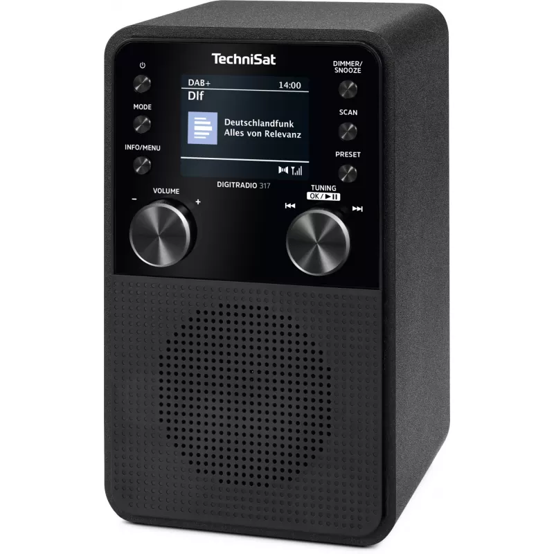 Skaitmeninis radijas TECHNISAT DigitRadio 317 – juodas, FM ir DAB+ priėmimas