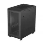 Stovimas serverio spintele LANBERG FF01-6022-23B, 22U, 600×1000 mm, juoda, perforuotos dureles