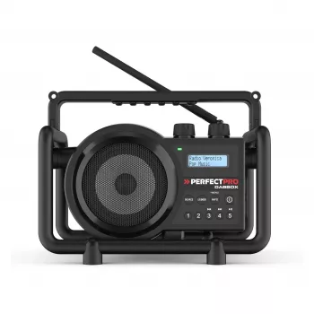 Perfectpro DABBOX radijo imtuvas DAB+ FM AUX Bluetooth atsparus smūgiams