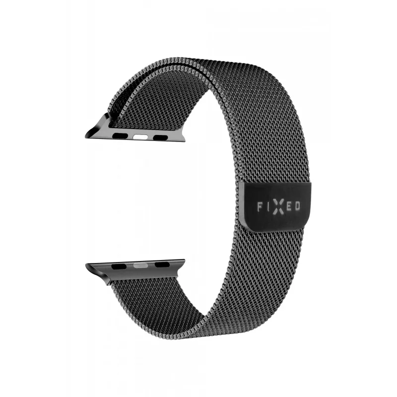 FIXED tinklinis dirželis Apple Watch 42/44/45/46/49 mm (juodas)
