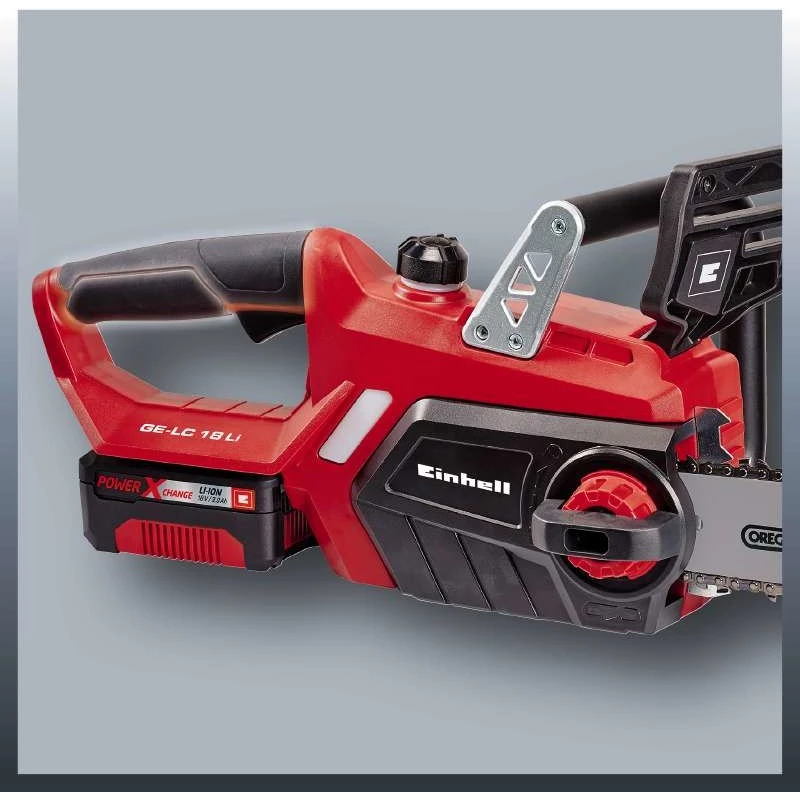 Einhell GE-LC 18 Li komplektas 2400 RPM juoda, raudona