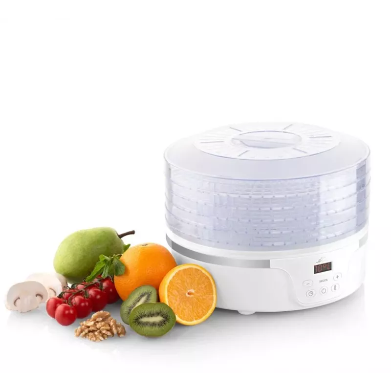 Džiovintuvas maistui ETA Secca skaidrus baltas 380 W, LED ekranas, 24 h laikmatis, 300×300×220 mm
