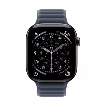 Apple 46mm Navy Magnetic Link S/M – dirželis išmaniesiems laikrodžiams, tamsiai mėlynas