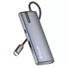 USB-C centrinis įrenginys Tellur TLL321061 su PD 3.0 100W, HDMI išėjimu ir 3× USB 3.0 prievadais