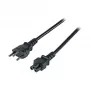 EFB-Elektronik maitinimo laidas Šveicarijos kištukas Type 12 - C5 180°, juodas, 1,8 m, 3 x 0,75 mm²