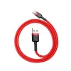 USB 2.0 A – USB-C laidas Baseus CATKLF-B09 1m QC3.0 nailoninis pintas raudonas, greitas įkrovimas ir duomenų sinchronizavimas