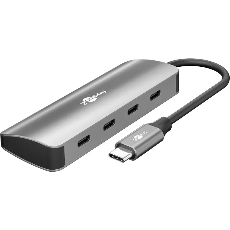 Goobay Slim 4 prievadų USB-C centras 10 Gbit/s (76565)