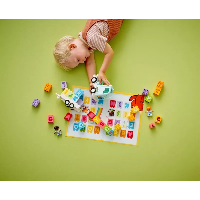 Konstruktorius LEGO DUPLO 10421 ABC Sunkvežimis, 36 dalių, 2 minifigūrėlės, nuo 2 metų, 110×140×70 mm