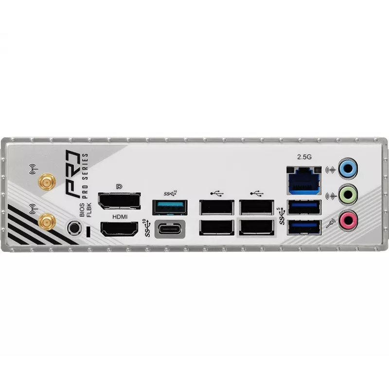 Pagrindinė plokštė ASRock B850M Pro RS WiFi — AMD B850, Socket AM5, microATX, DDR5, 4 DIMM, 256GB, Wi‑Fi 6E, 2.5Gb LAN, 3x M.2