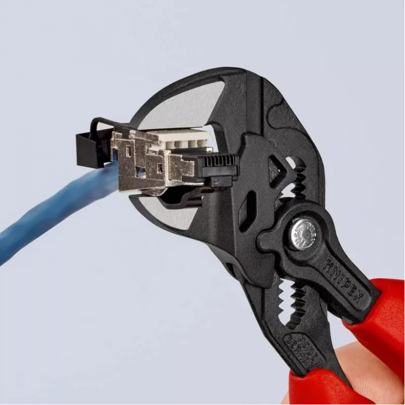 Kombinuotos replės Knipex 86 02 180, maksimalus veržlės dydis 4 cm