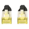 DIGITUS CAT 6A S/FTP komutacinis kabelis DK-1644-A-020-BL-10, 2 m, juodas, 10 vnt.