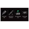 Laidinis USB žaidimų pultas MANTA SNL63MT Neon Lights – PC valdiklis su USB jungtimi