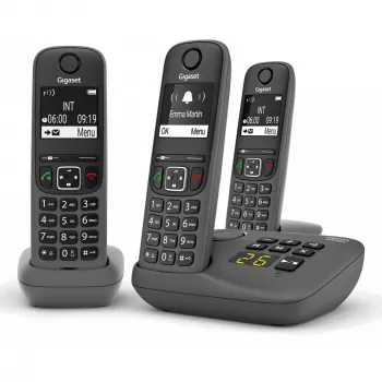 Belaidis analoginis/DECT telefonas Gigaset AE690A su 3 rageliais, Caller ID
