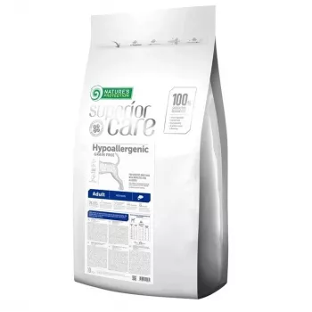Sausas šunų ėdalas Nature’s Protection Hypoallergenic Adult All Breeds – Lašiša, 10 kg, be grūdų, 24 % baltymų, 14 % riebalų