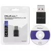 Belaidis USB mini Wi-Fi adapteris QOLTEC 57007 – vienos juostos 2.4 GHz, iki 150 Mbps, vidinė antena