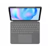 Logitech Combo Touch klaviatūra QWERTY US International pilka su jutikliniu kilimėliu
