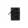 DIGITUS DN-170064-LCD Linijinis interaktyvus UPS, 800VA/480W, 12V/9Ah baterija, 2x CEE 7/7 lizdai, RJ-11, LCD