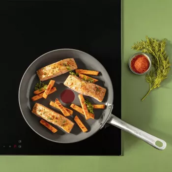 Keptuvė Tefal Renewal C4260443 24 cm – aliumininė, keraminė nelipni danga, tinka indukcijai, Thermo-Spot