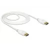 DisplayPort kabelis DeLOCK 85509 1,5 m Baltas