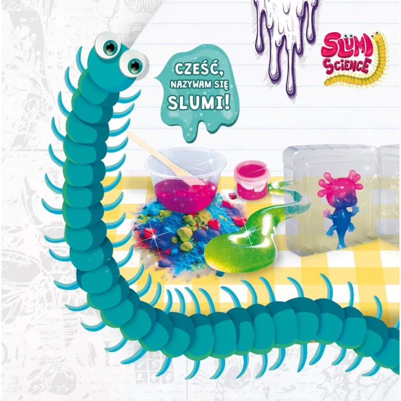 Rankinis spaudžiamas žaislas Liscianigiochi Slumi Science Axolotl modelis 304-PL110322 edukaciniams žaidimams