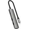 Satechi ST-P4SM USB-C 4-in-1 adapteris pilkas