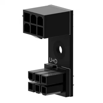 Singularity 6‑Pin PCIe 180° Adapter U+D adapteris GPU/PCIe maitinimo laidams (SC-A-PCIE6-UD)