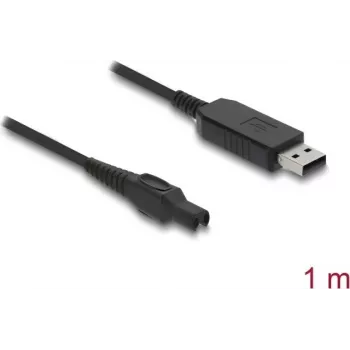 USB įkrovimo laidas DELOCK 15 V elektriniams skustuvams, suderinamas su Philips OneBlade Pro 360 HQ7 HQ8 HQ9
