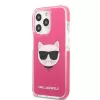 Karl Lagerfeld KLHCP13XTPECPI iPhone 13 Pro Max 6,7 colio kietas dėklas Fuchsia/FUSCHIA Choupette Head