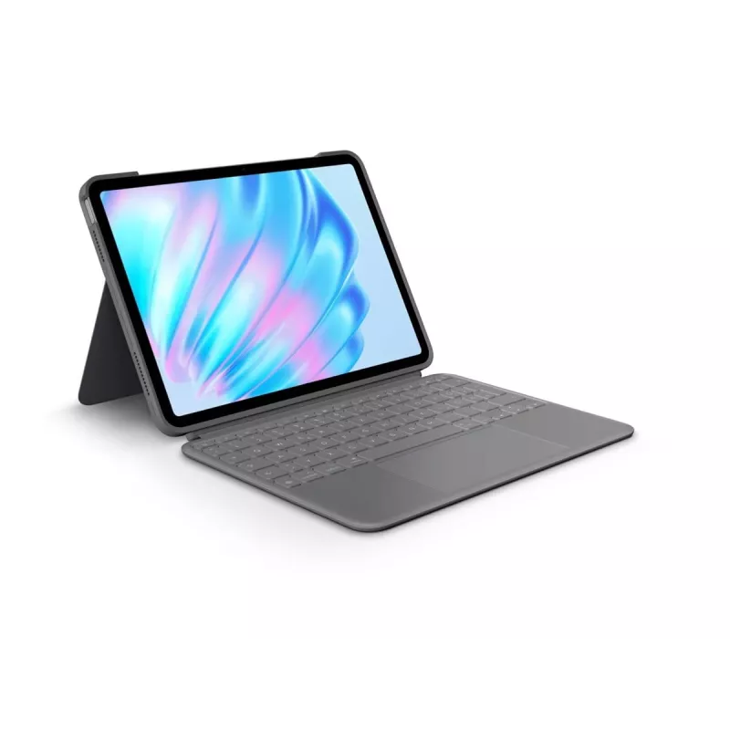 Klaviatūra Logitech Combo Touch QWERTZ vokiška Smart Connector pilka