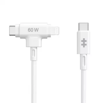 HYPER HyperJuice USB laidas USB 2.0 1,5 m USB C USB C/Lightning baltas