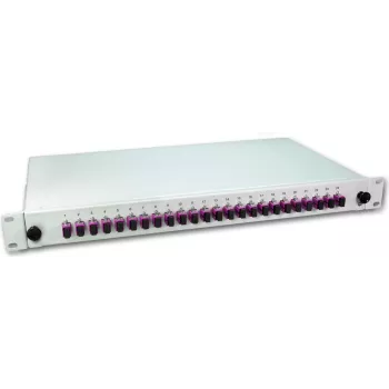 Lightwin LWL Splice Box, 24 skaidulų, 24x SC daugiamodis, 50/125µm OM4 Pigtail Splice Box (SPBOX 24G50 OM4 SC)
