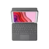 Logitech 920-011439 Pilka dėklas su klaviatūra ir jutikliniu kilimėliu iPad