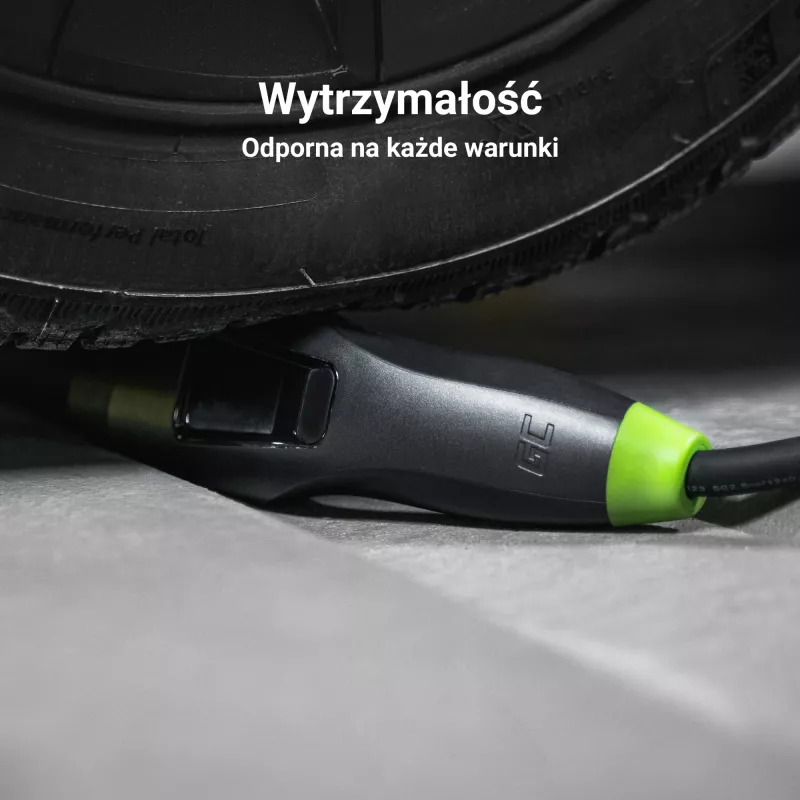 Green Cell Habu EVGC01 Mobilus elektromobilio įkroviklis 11 kW 7 m Type 2 CEE Wallbox Juodas