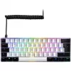 Sharkoon SGK50 S4 klaviatūra žaidimams USB QWERTZ vokiška balta RGB LED