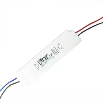 LED tvarkyklė MEAN WELL LPV-60-12, 60W 12V DC, 90–264V AC įėjimas, balta, -30–70°C