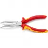 KNIPEX izoliuotos replės 1000V lenktos pailgos 200mm