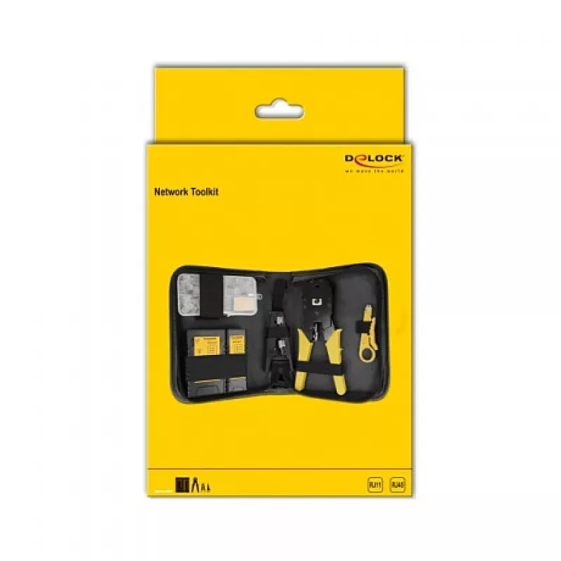 Tinklo įrankių rinkinys RJ45 ir RJ11 DeLOCK 86696